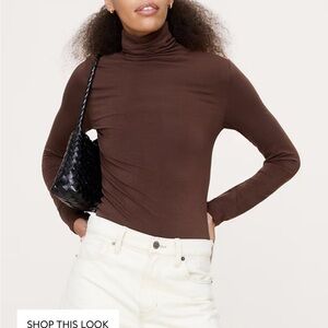 Banana Republic Brown Turtleneck Top